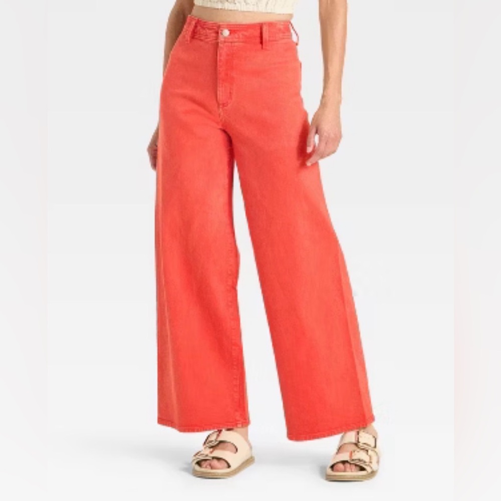 Universal Thread Women's High-Rise Sailor Wide Leg
Ankle Jeans Sz 2 NWT
